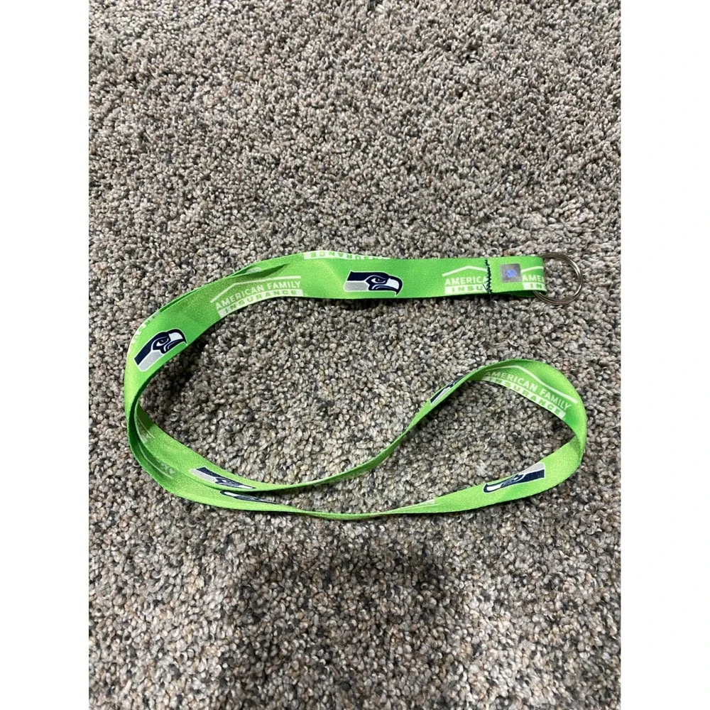 NFL Lanyard Unisex OS Green Excellent Seattle Seahawks American Family Insurance
